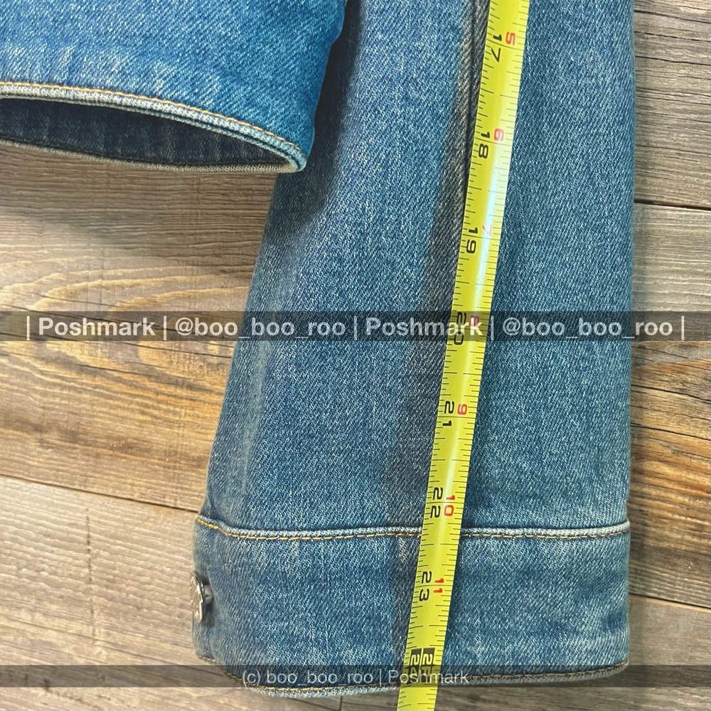 Louis Vuitton Blue Jean Denim Jacket, Silver Hardware, Monogram Patch, Authentic - Picture 12 of 15